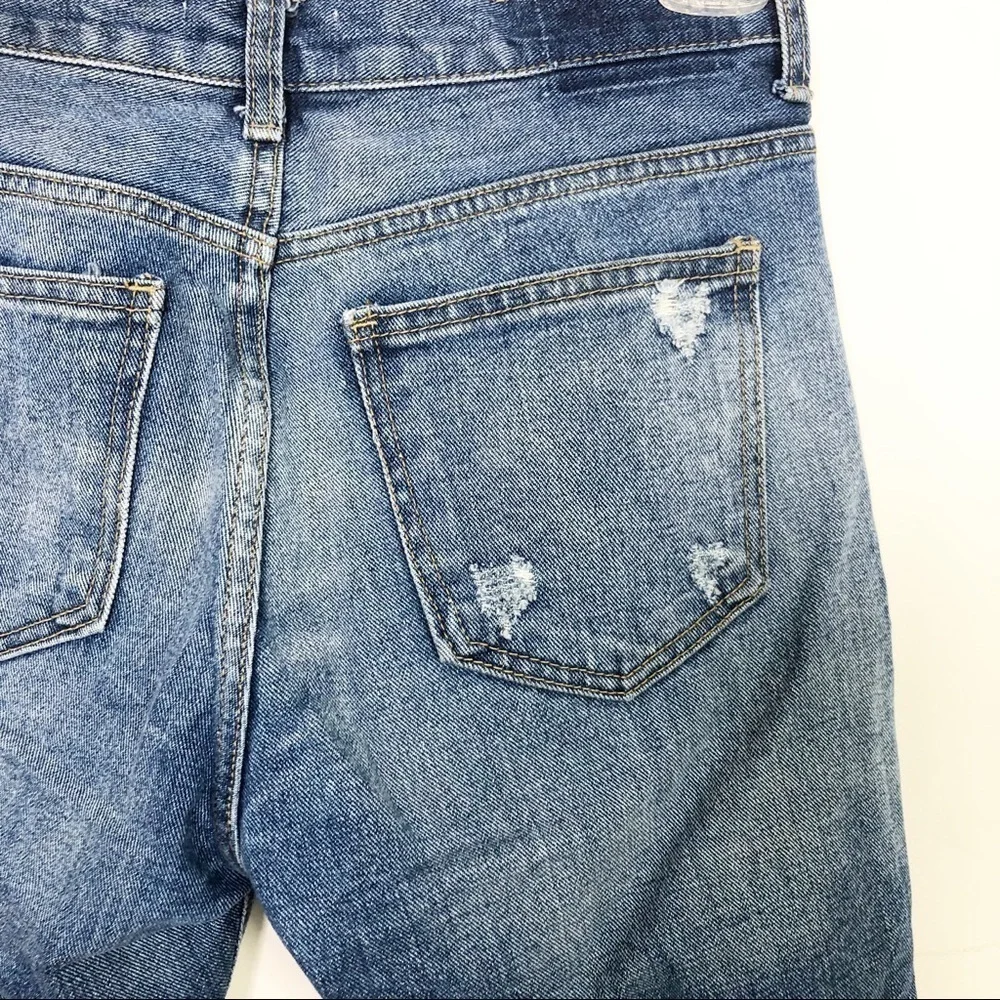 ACNE Studio raw hem distressed skinny jeans